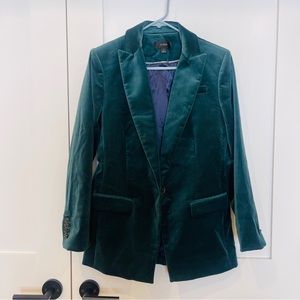 ⭐️ J CREW GREEN VELVET BLAZER ⭐️